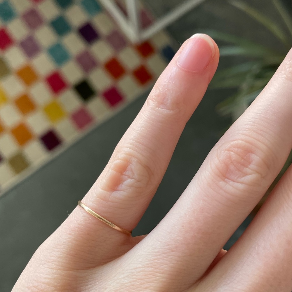 14k gold pinky ring from catbird